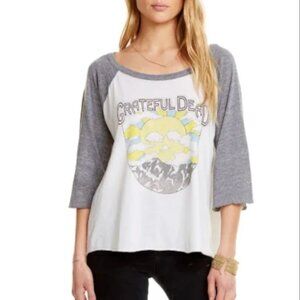 Chaser Grateful Dead Raglan Sleeve Graphic Tee Small